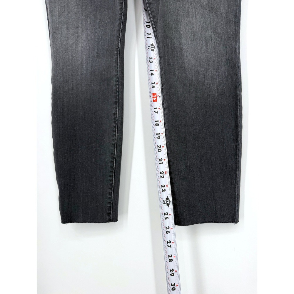 Frank & Eileen Sligo High Rise Skinny Jeans Charcoal Grey Raw Hem Size 30 USA - Picture 13 of 13